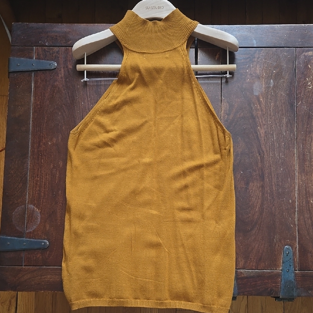 Mustard Halter Top